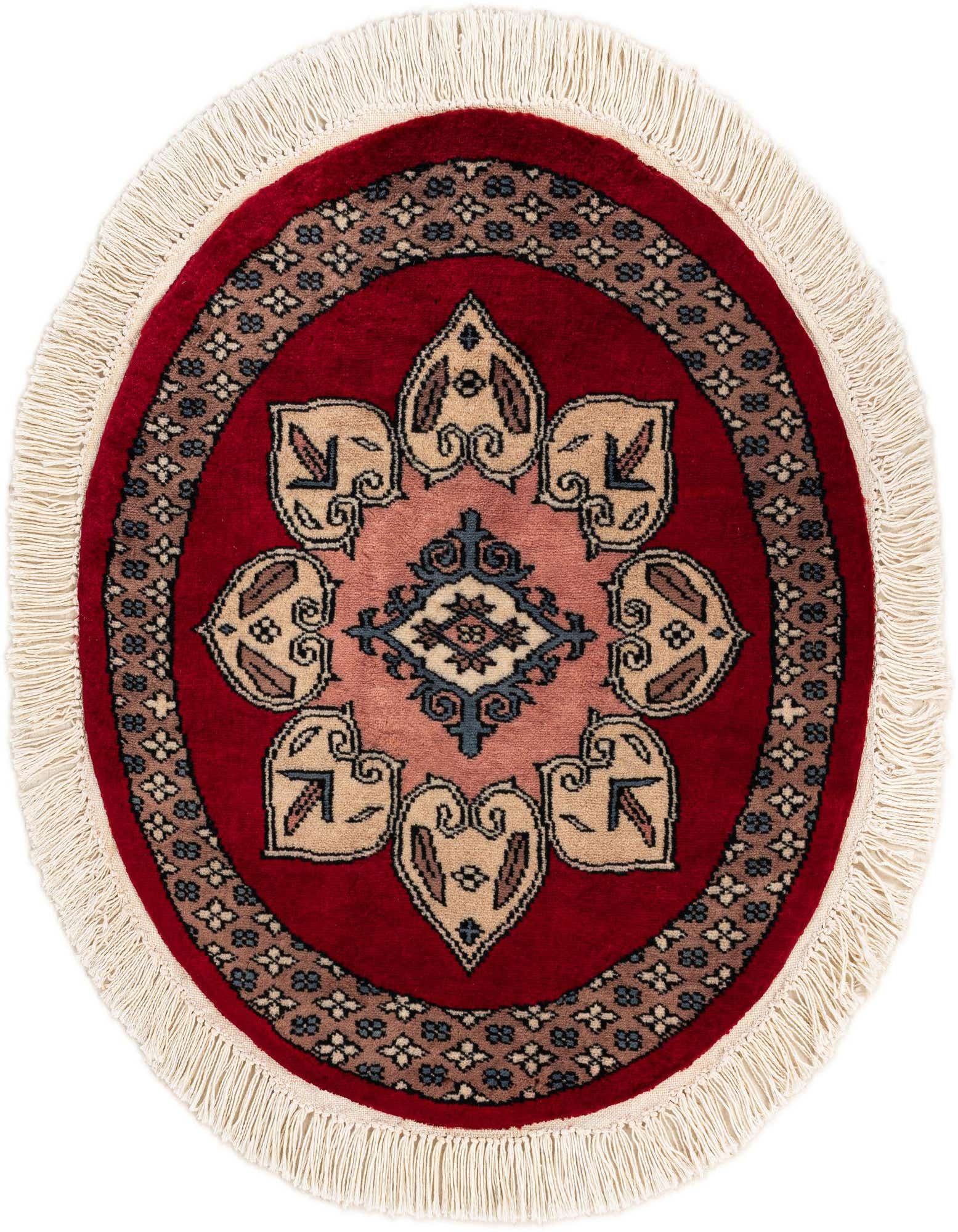 Primary image  2' x 2'  Hand Knotted Bokhara Oriental Wool Round Rug