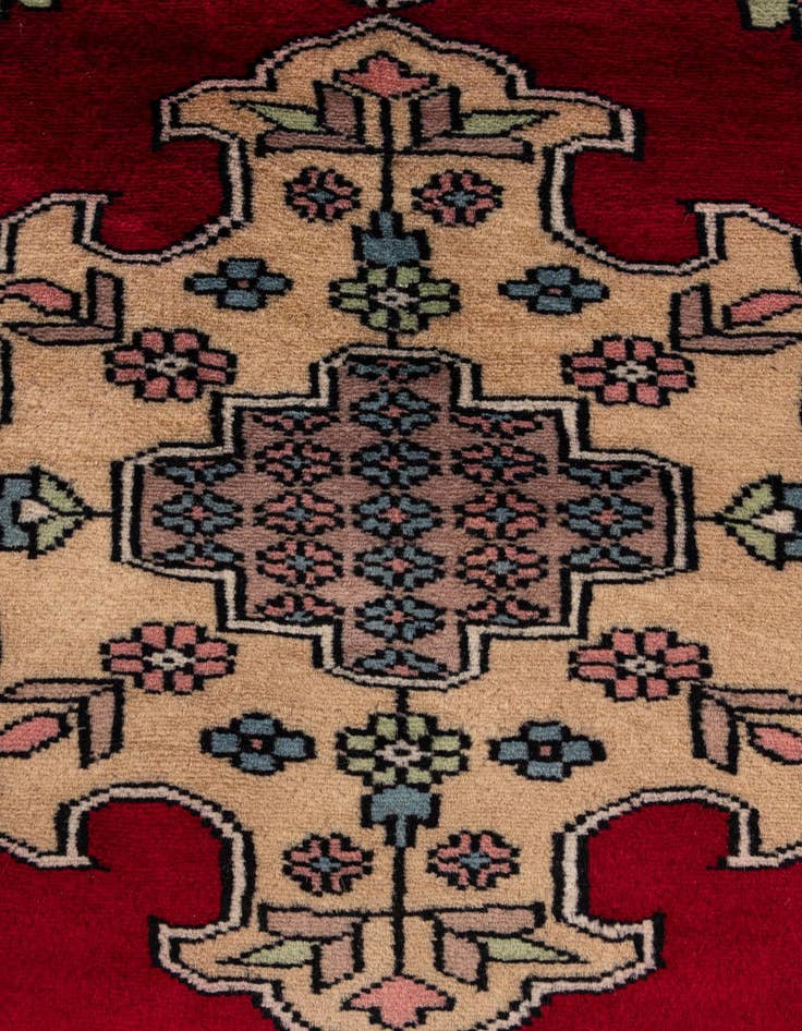 Detail image of  2' 7 x 2' 8  Hand Knotted Bokhara Oriental Wool Round Rug