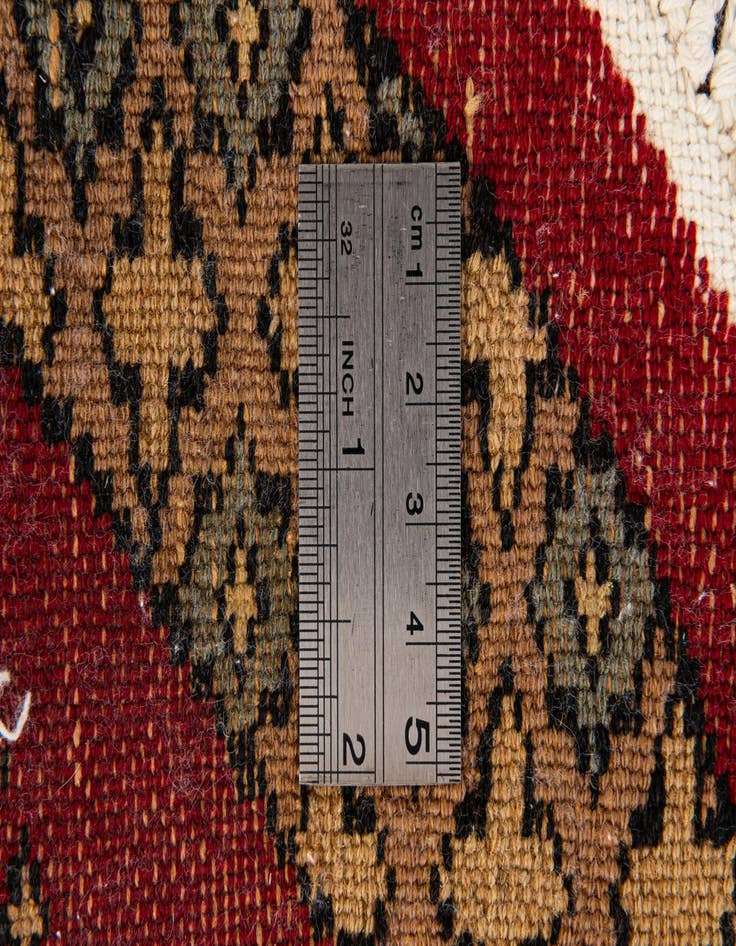 Detail image of  2' x 2' 2  Hand Knotted Bokhara Oriental Round Rug