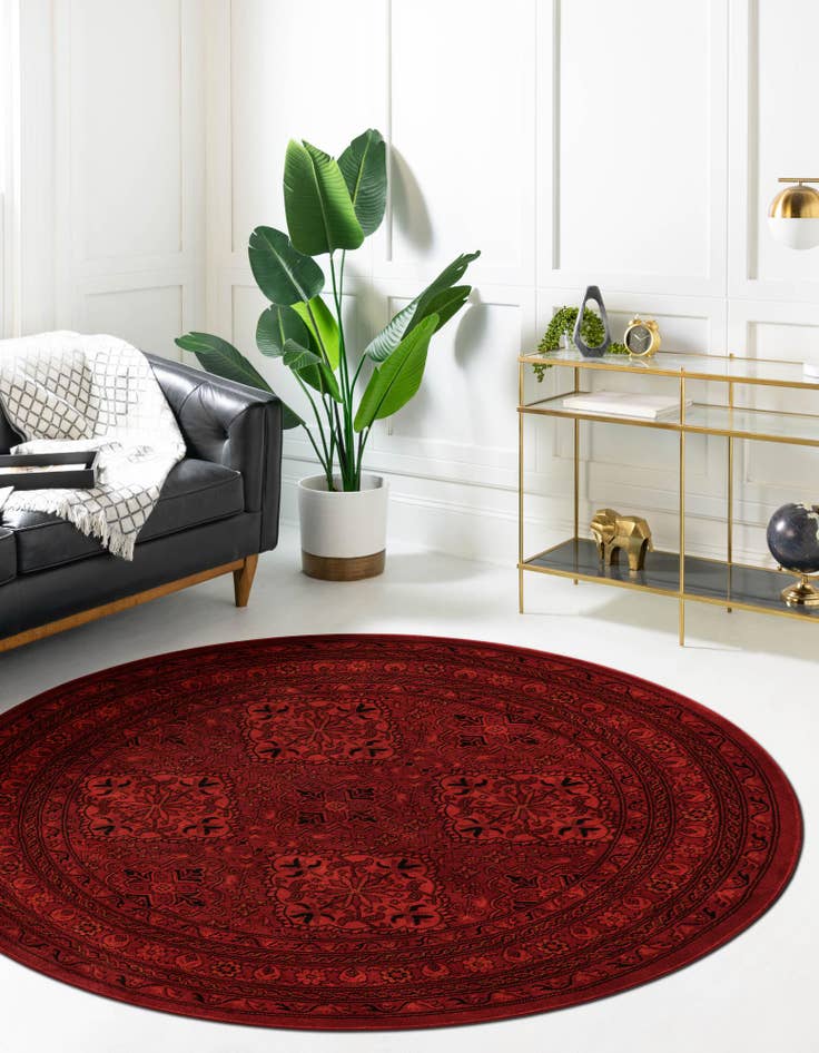 Detail image of  7' 10 x 7' 10 Bokhara Round Rug