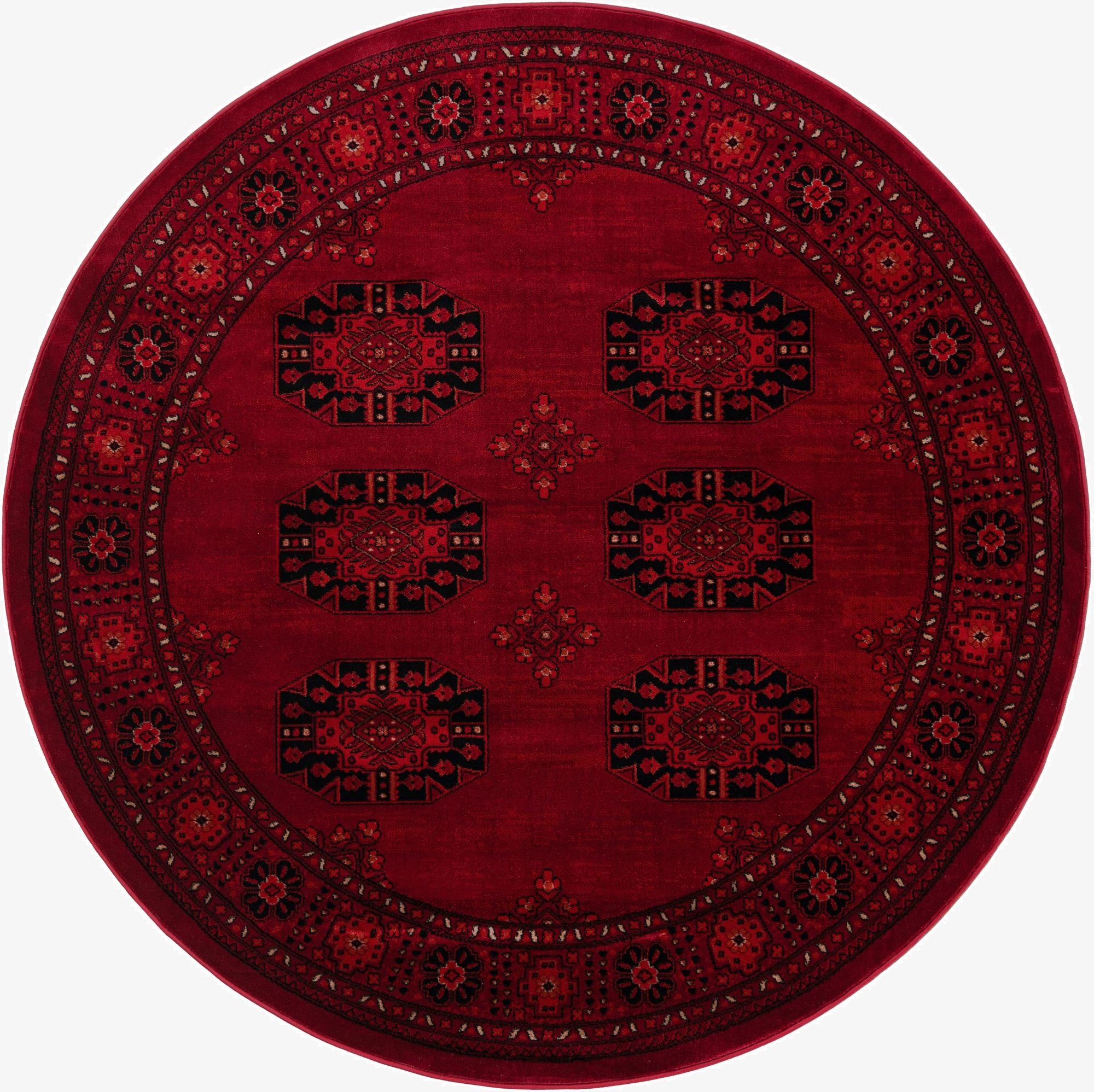  6' 1 x 6' 1 Bokhara Round Rug