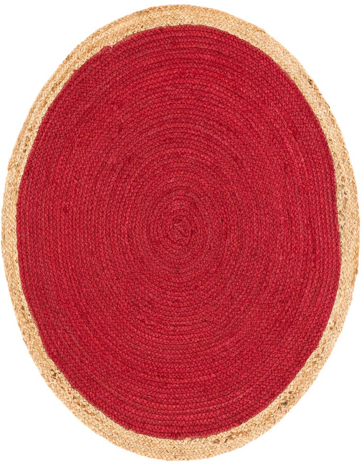 Detail image of  3' 3 x 3' 3  Hand Braided Jute Round Rug