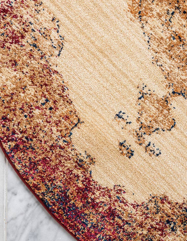 Detail image of  4' 5 x 4' 5 Charlestown Round Rug