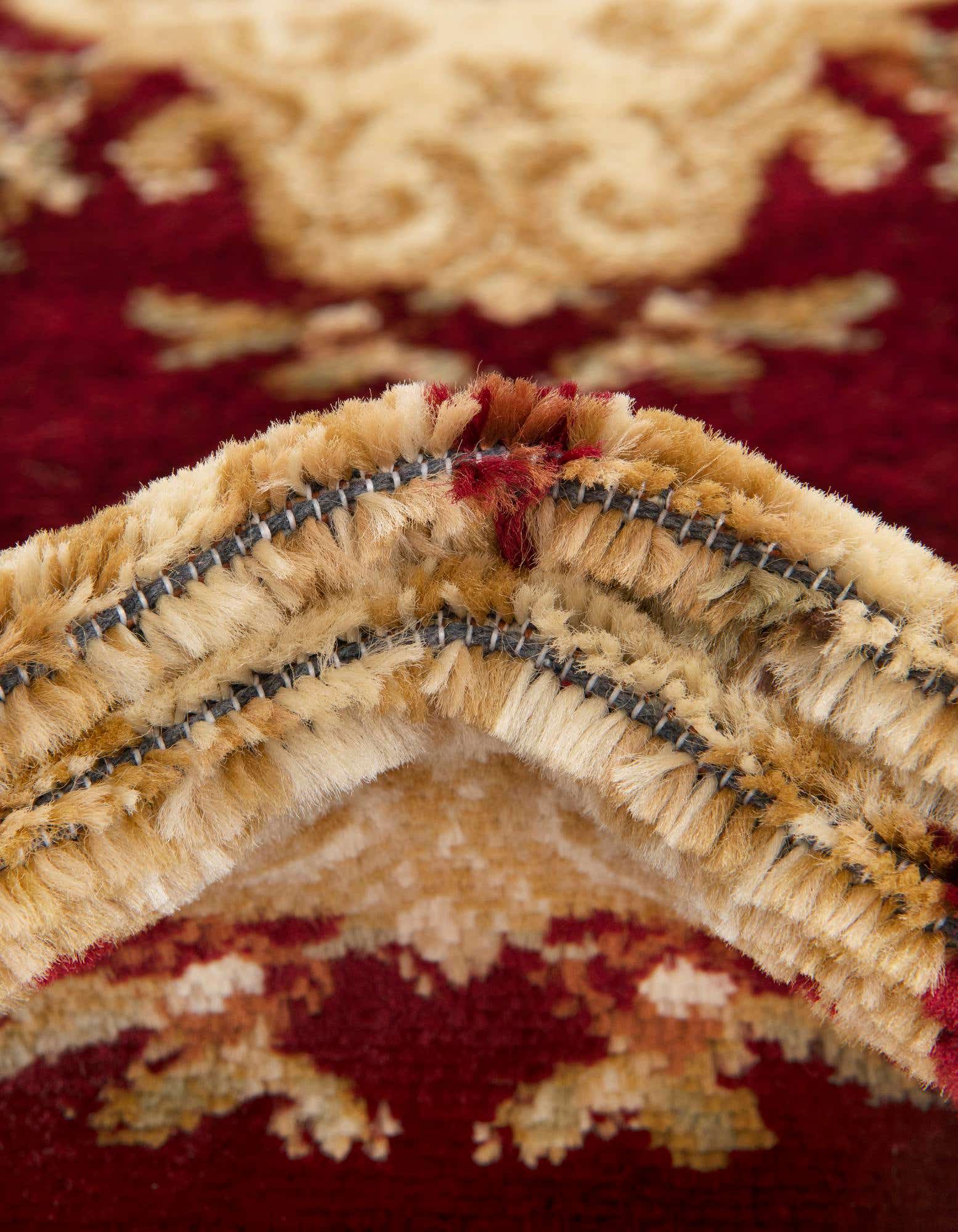 Red 6' x 6' Chateau Round Rug | Rugs.com