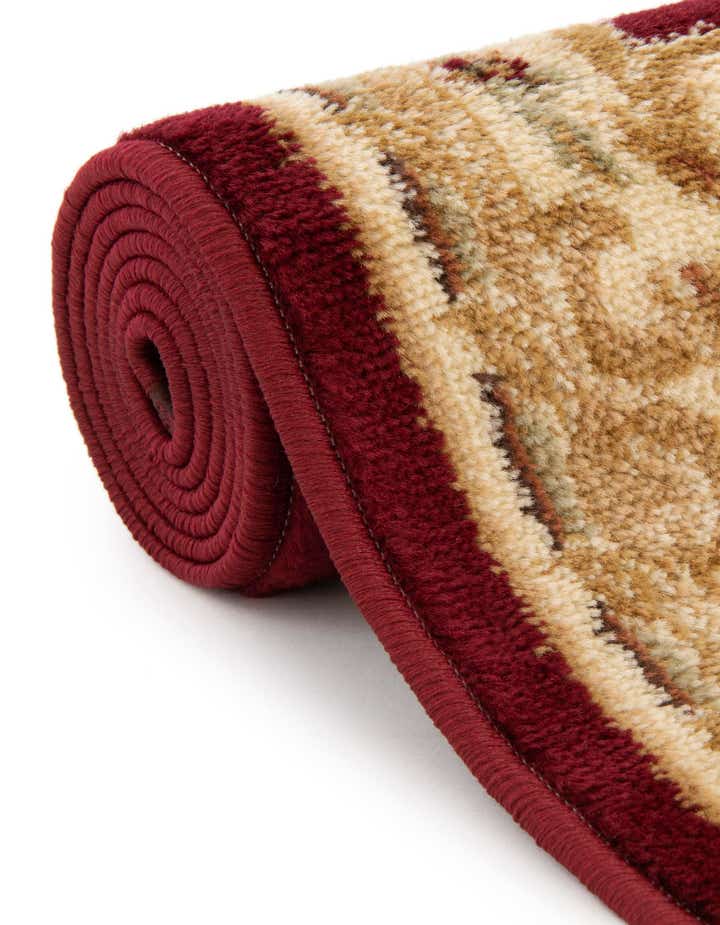 Red 6' x 6' Chateau Round Rug | Rugs.com