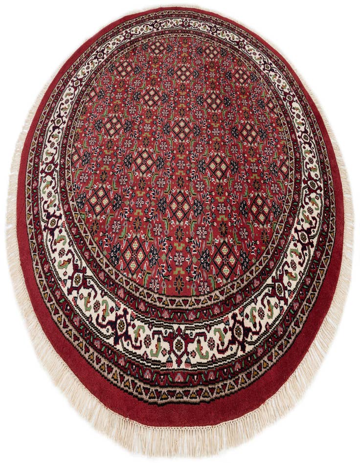 Detail image of  8' 1 x 8' 1  Hand Knotted Farahan Wool Round Rug