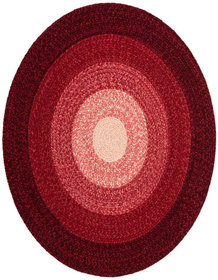 Detail image of  3' 1 x 3' 1  Hand Hand Braided Wool Round Rug