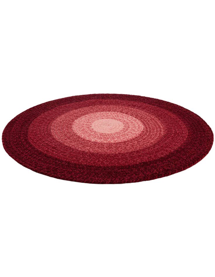 Detail image of  3' 1 x 3' 1  Hand Hand Braided Wool Round Rug