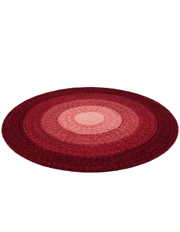 Detail image of  3' 1 x 3' 1  Hand Hand Braided Wool Round Rug