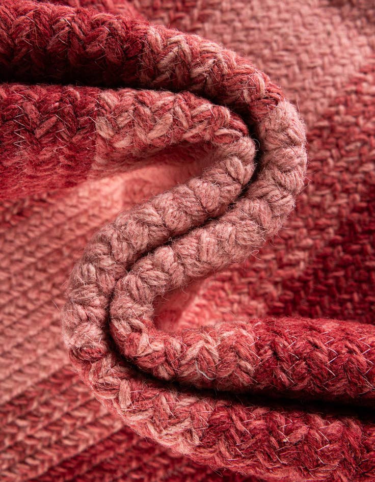 Detail image of  3' 1 x 3' 1  Hand Hand Braided Wool Round Rug