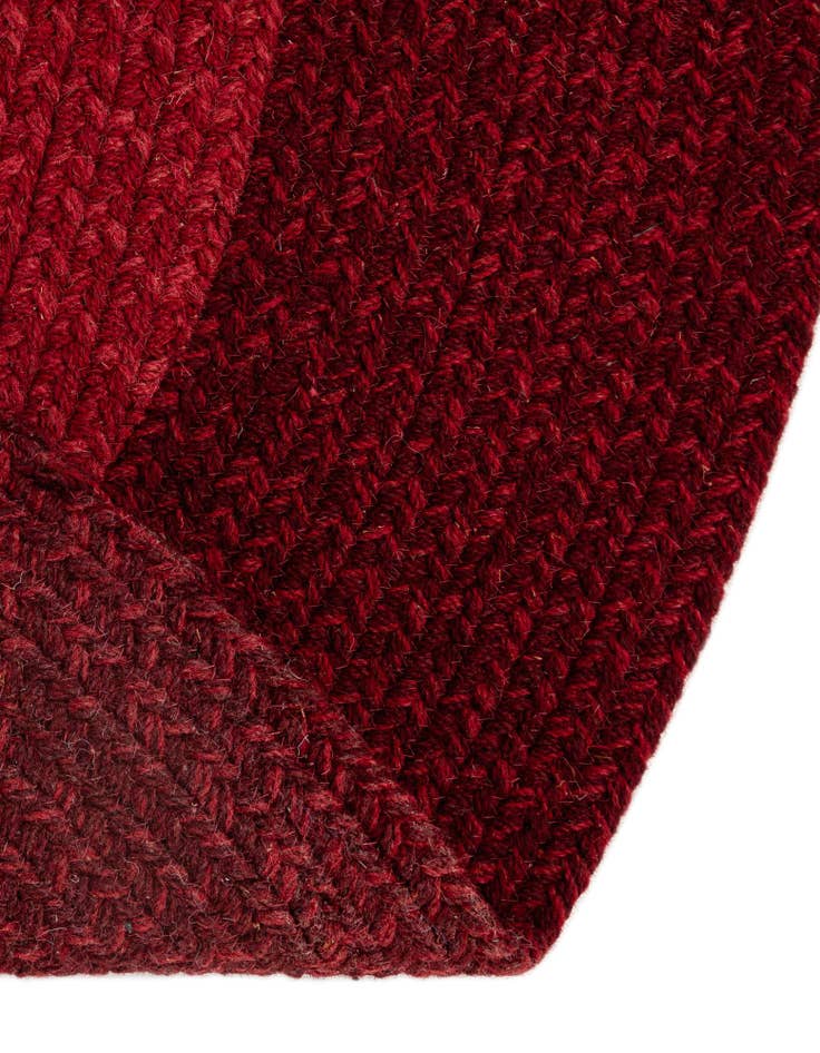 Detail image of  3' 1 x 3' 1  Hand Hand Braided Wool Round Rug