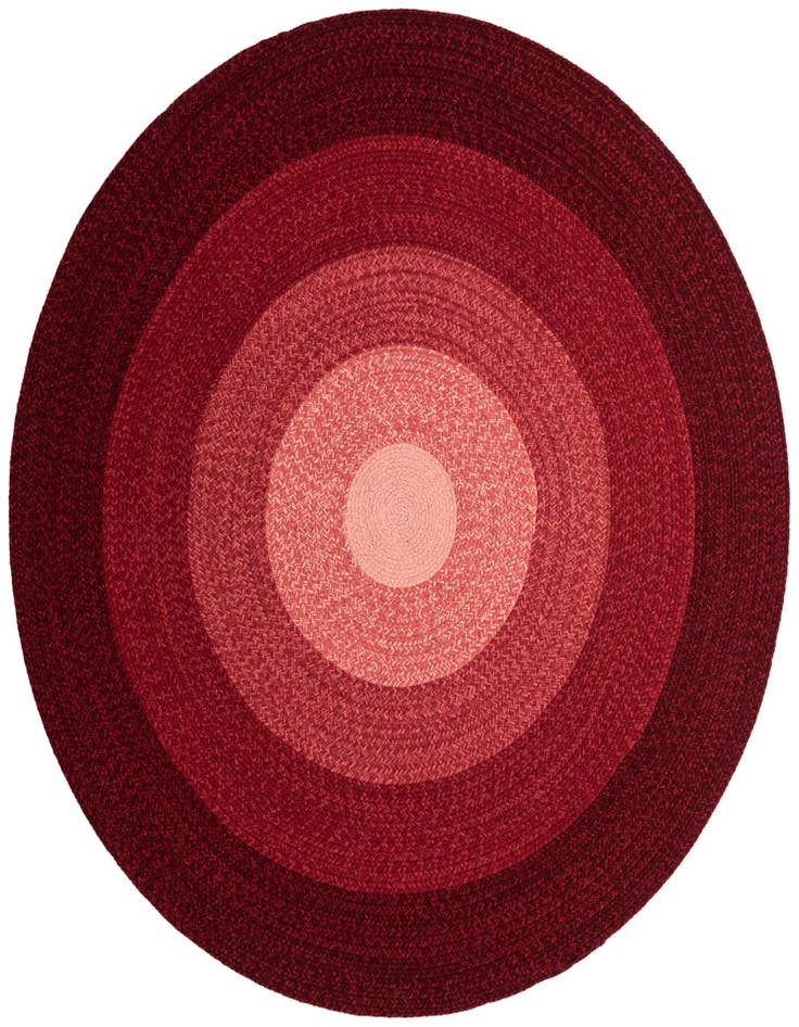 Detail image of  5' 1 x 5' 1 Hand Braided Wool Round Rug