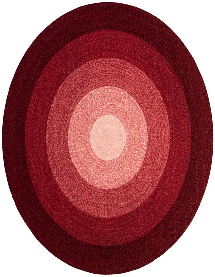 Detail image of  7' 10 x 7' 10  Hand Hand Braided Wool Round Rug