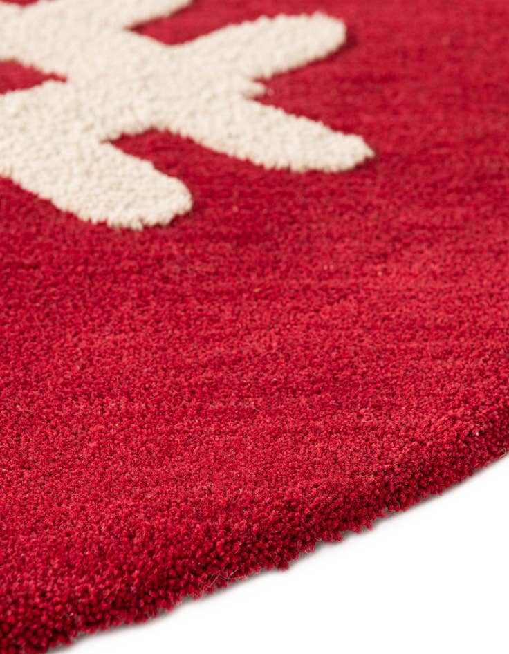 Detail image of  6' 1 x 6' 1 Handtufted Wool Round Rug