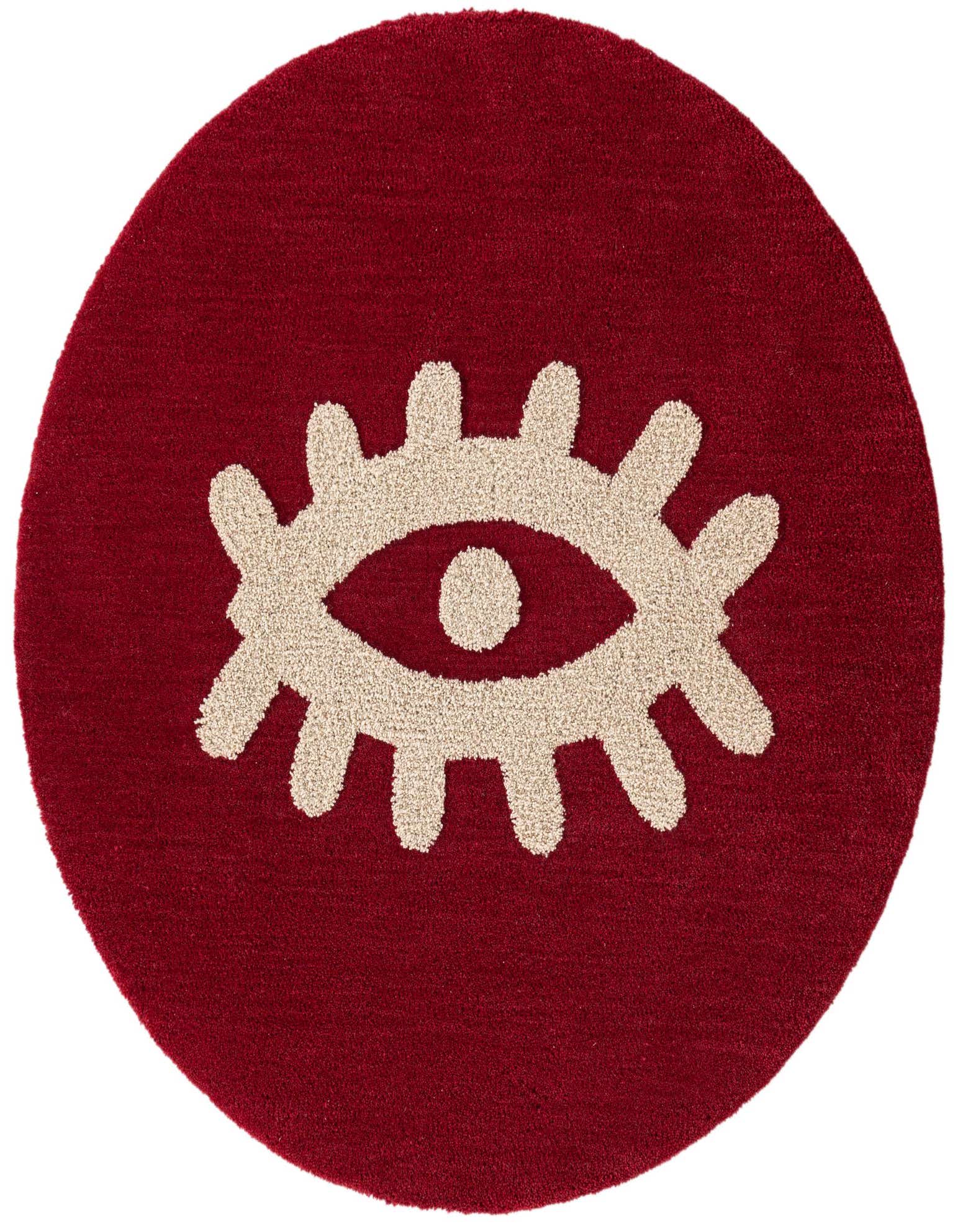 Primary image  8' x 8' Handtufted Wool Round Rug