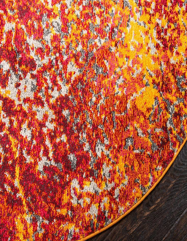 Detail image of  8' x 8'  Washable Hyacinth Round Rug