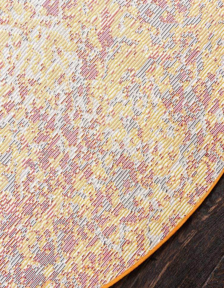 Detail image of  8' x 8'  Washable Hyacinth Round Rug