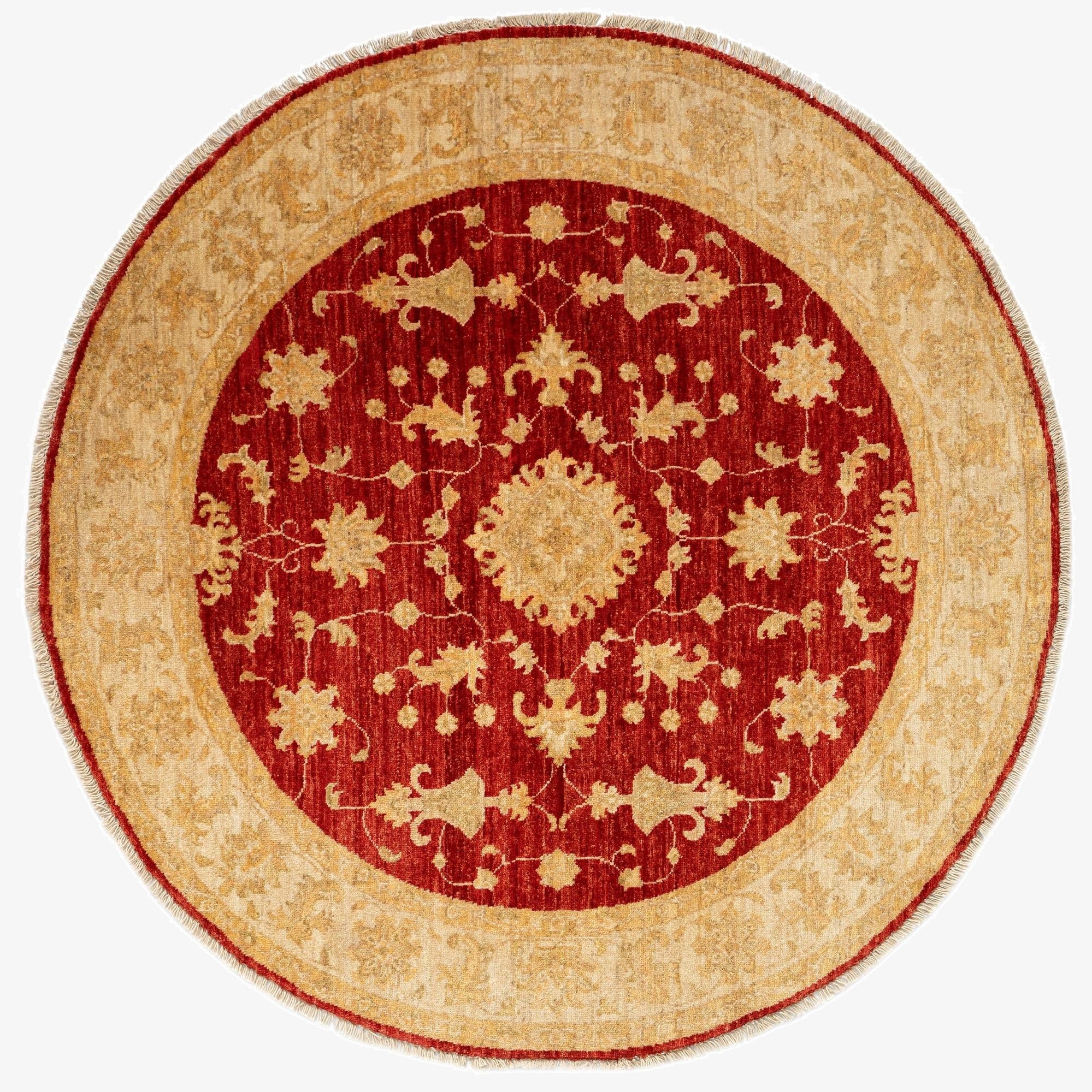  4' 10 x 4' 11 Kaizar Wool Round Rug