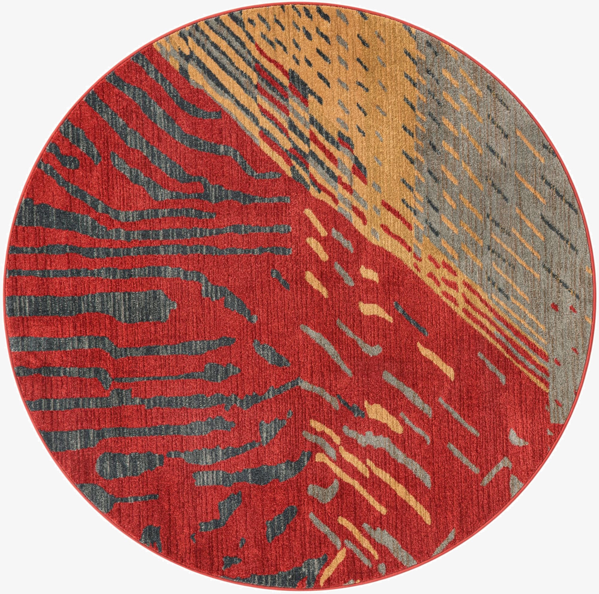  6' x 6' Kashkuli Gabbeh Round Rug