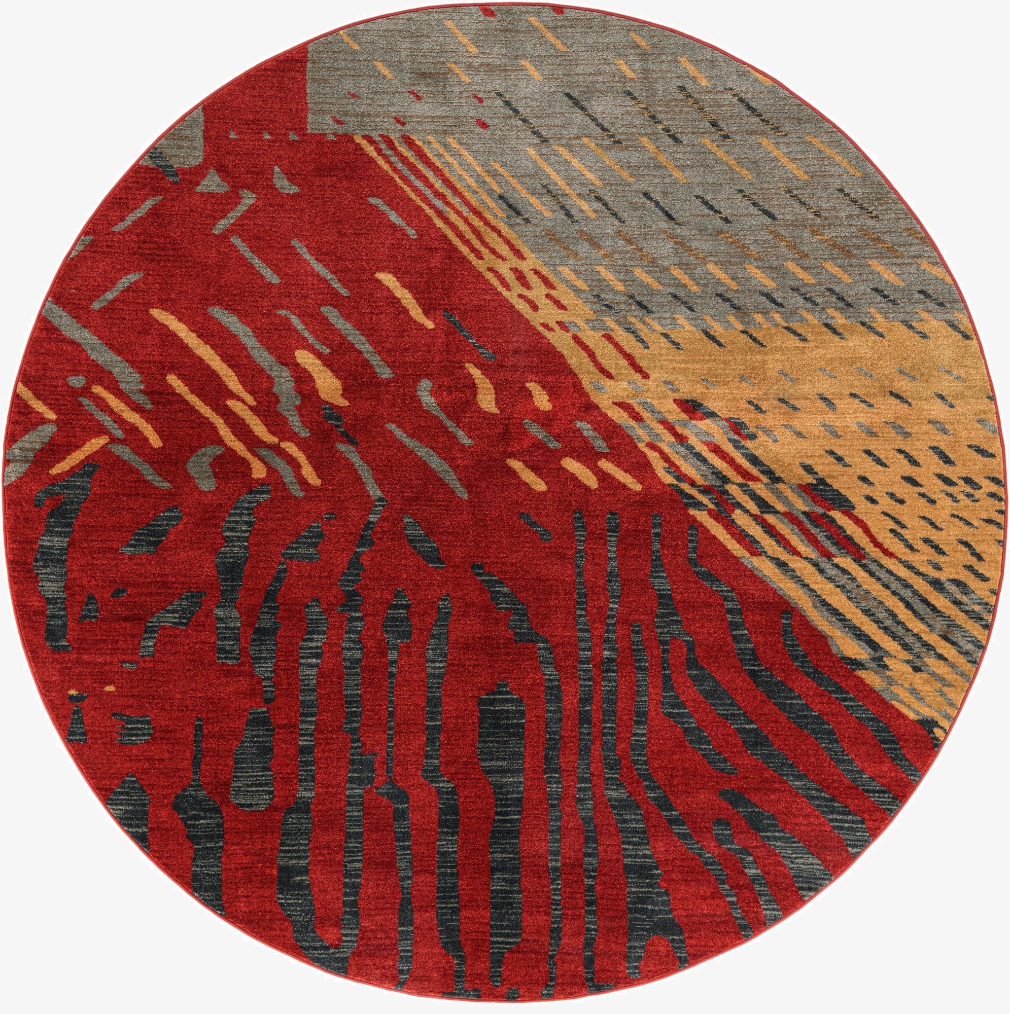  8' x 8' Kashkuli Gabbeh Round Rug