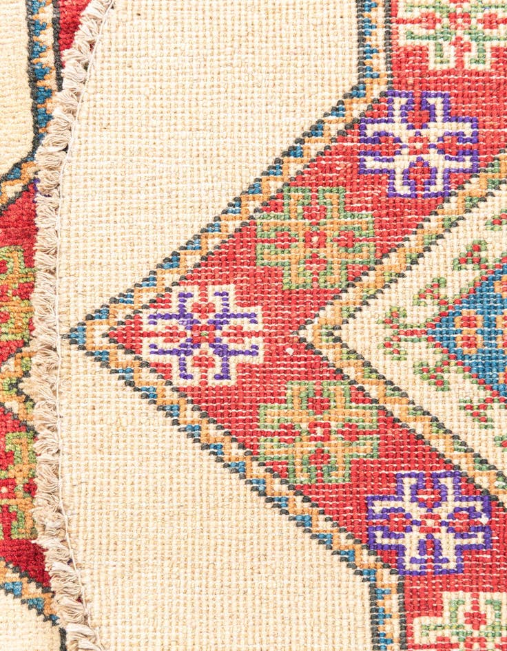 Detail image of  3' 3 x 3' 4  Hand Knotted Kazak Round Rug
