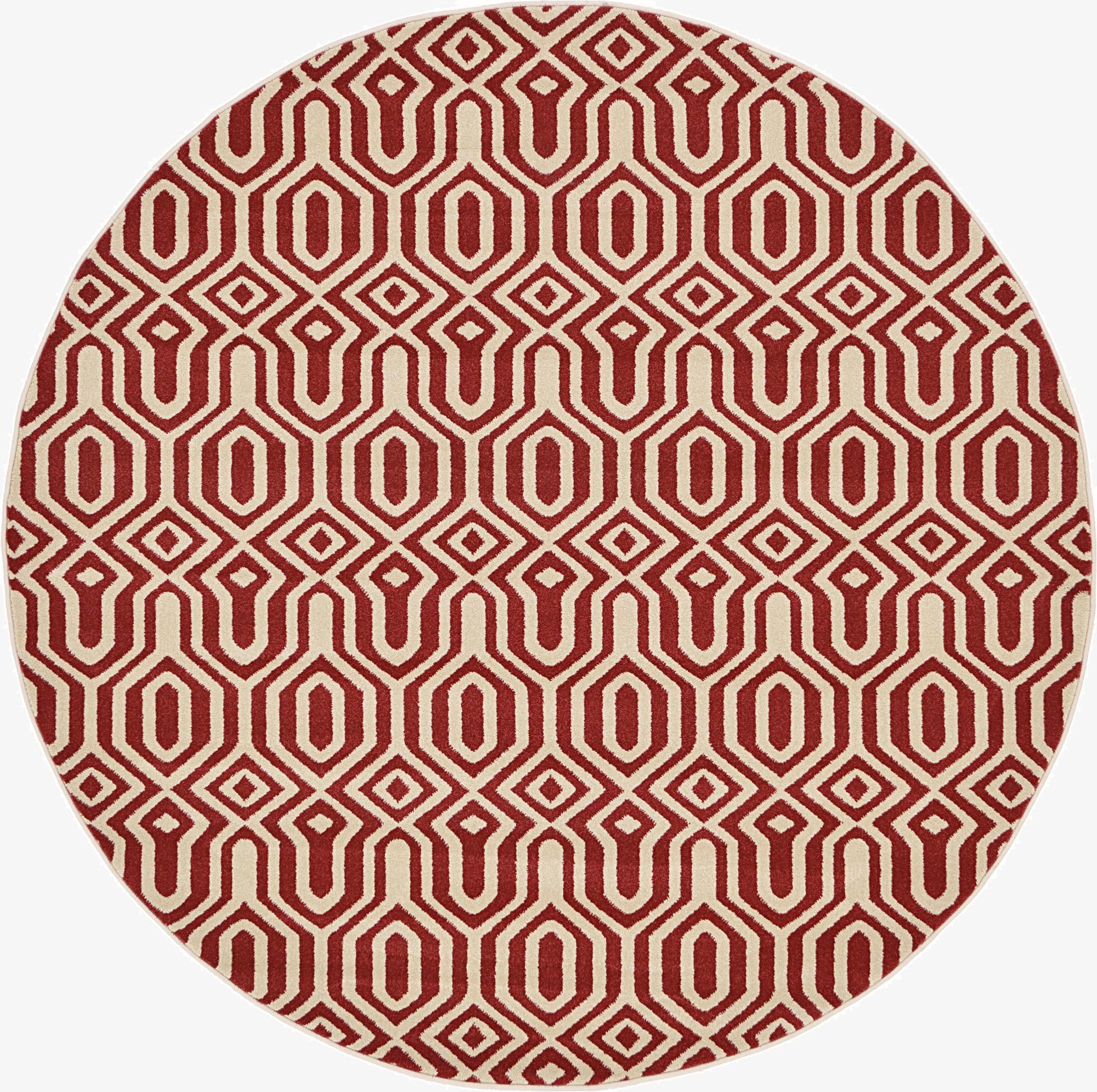  6' x 6' Lattice Round Rug
