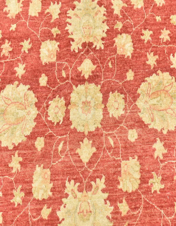 Detail image of  6' 6 x 6' 7  Hand Knotted Peshawar Ziegler Round Rug