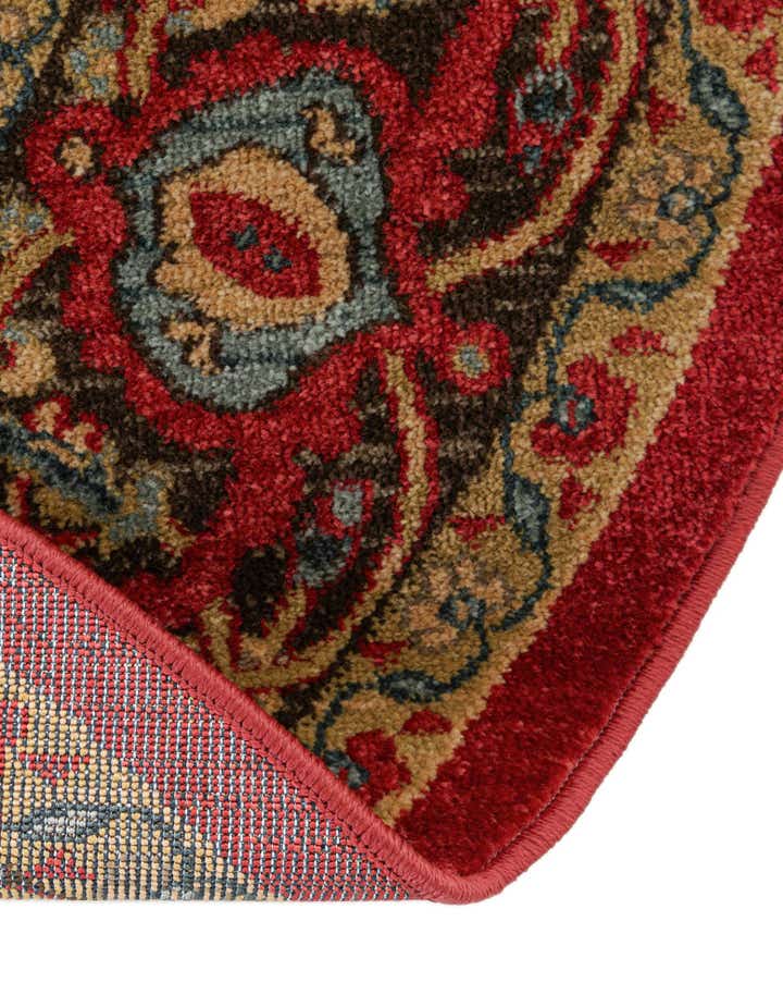Red 6' x 6' Sara Round Rug | Rugs.com