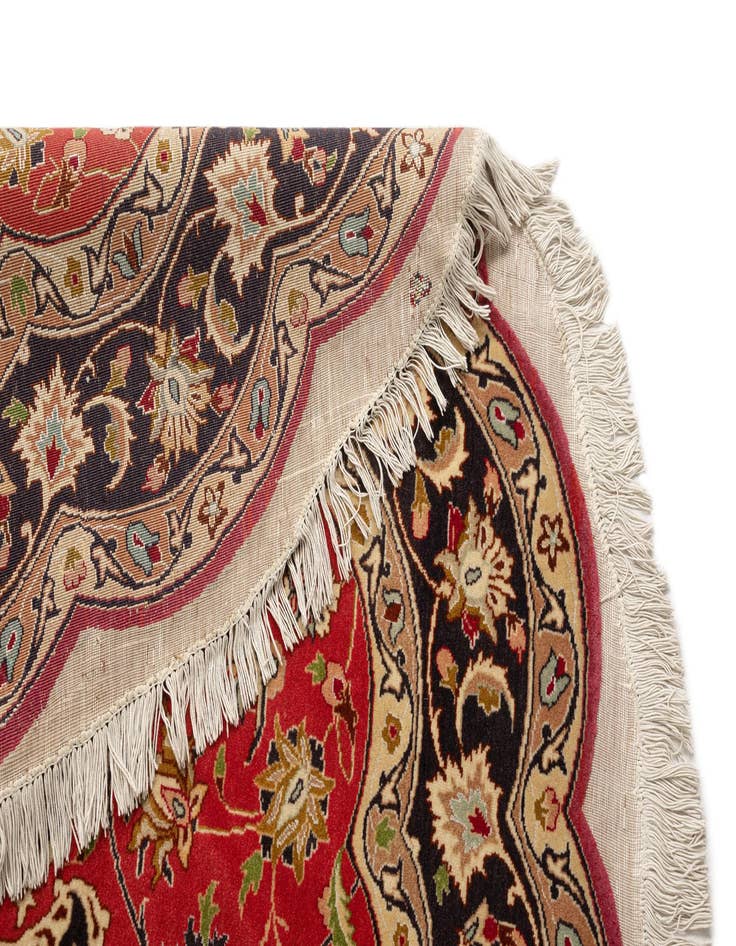 Detail image of  4' 6 x 4' 9 Tabriz Wool Round Rug