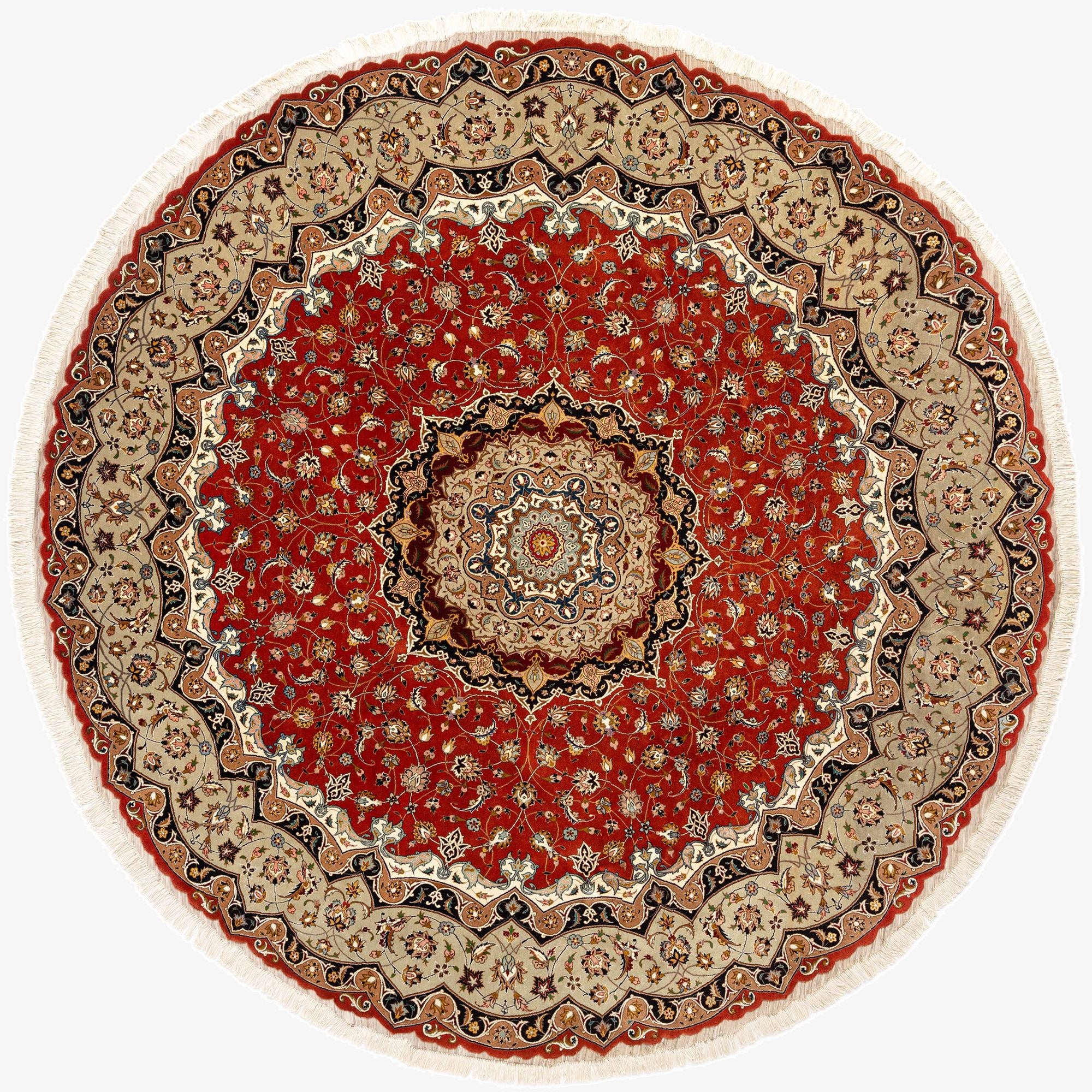  9' 10 x 9' 10 Tabriz Round Rug