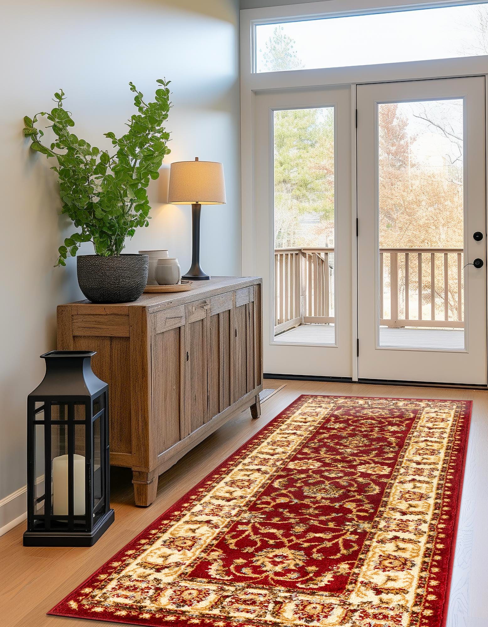 Red 2' 7 x 10' Aditi Runner Rug | Rugs.com