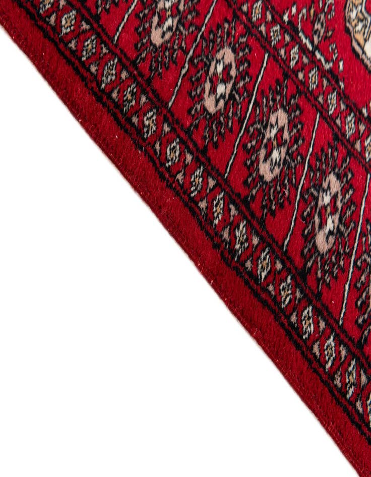 Detail image of  2' 3 x 4' 7  Hand Knotted Afghan Akhche Wool Runner Rug