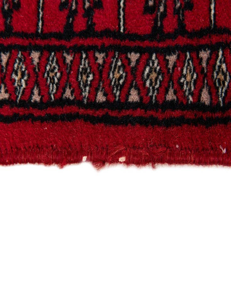 Detail image of  2' 3 x 4' 7  Hand Knotted Afghan Akhche Wool Runner Rug