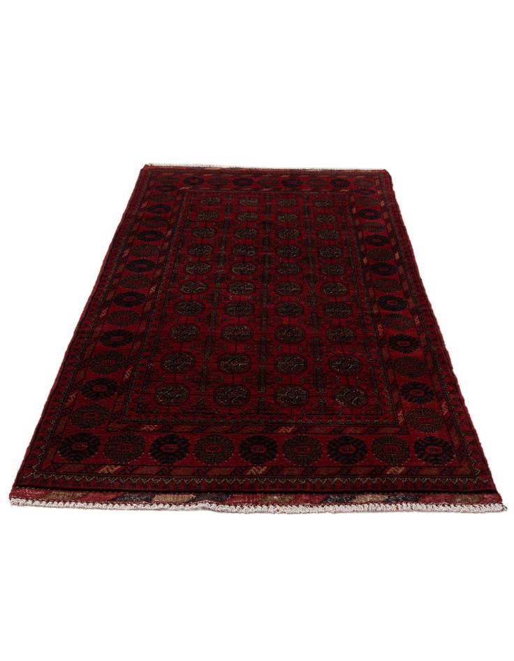 Detail image of  2' 9 x 6' 6  Hand Knotted Afghan Ersari Wool Runner Rug