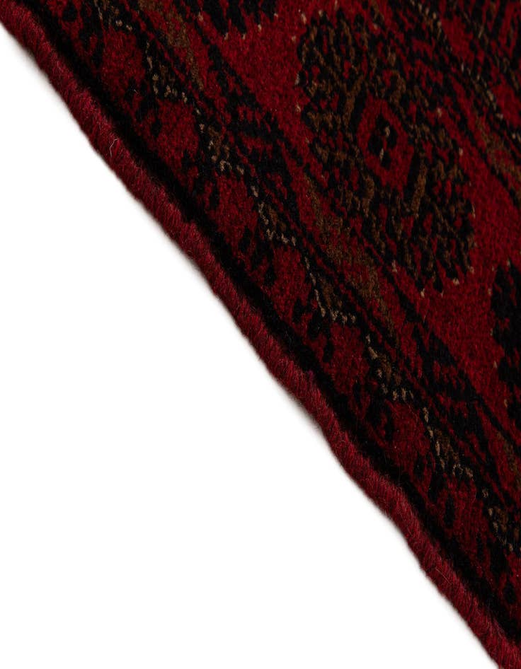 Detail image of  2' 9 x 6' 6  Hand Knotted Afghan Ersari Wool Runner Rug