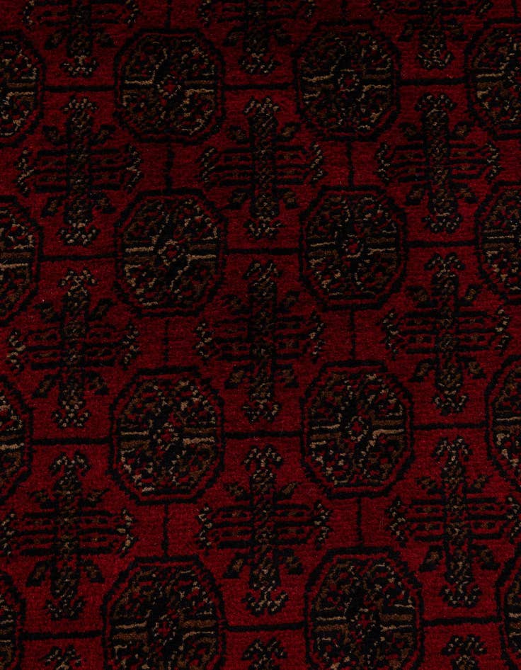 Detail image of  2' 9 x 6' 6  Hand Knotted Afghan Ersari Wool Runner Rug