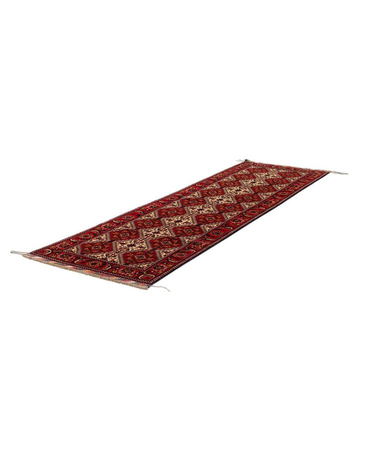 Detail image of  3' x 10' 1  Hand Knotted Afghan Ersari Wool Runner Rug