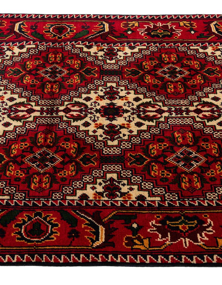 Detail image of  3' x 10' 1  Hand Knotted Afghan Ersari Wool Runner Rug