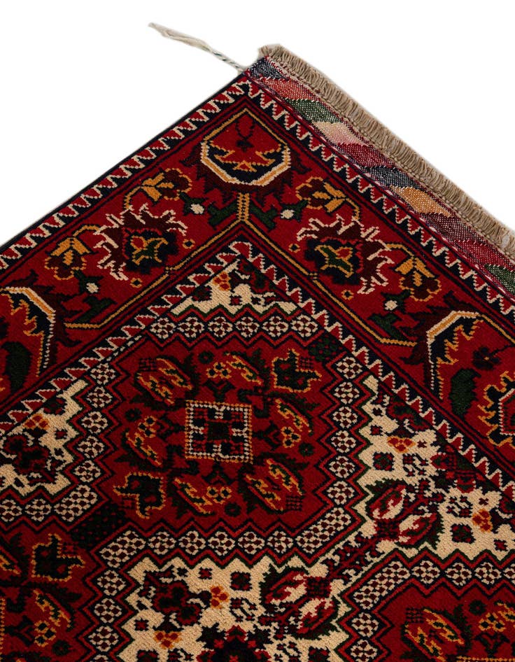 Detail image of  3' x 10' 1  Hand Knotted Afghan Ersari Wool Runner Rug