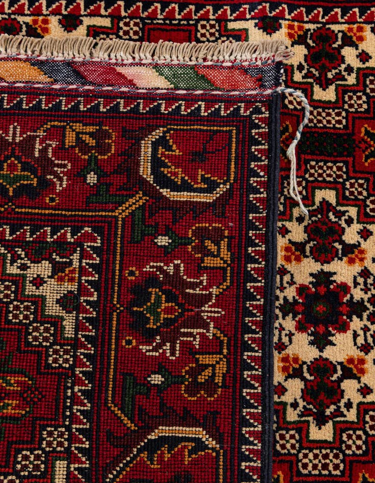 Detail image of  3' x 10' 1  Hand Knotted Afghan Ersari Wool Runner Rug