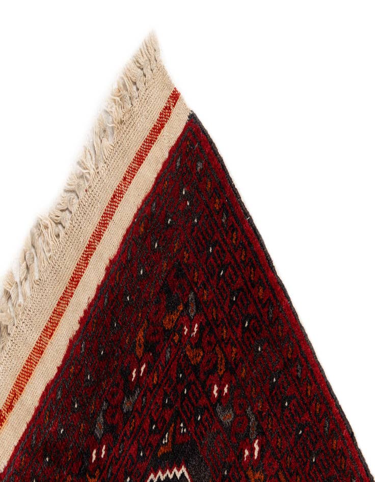 Detail image of  2' 7 x 10' 1  Hand Knotted Afghan Ersari Wool Runner Rug