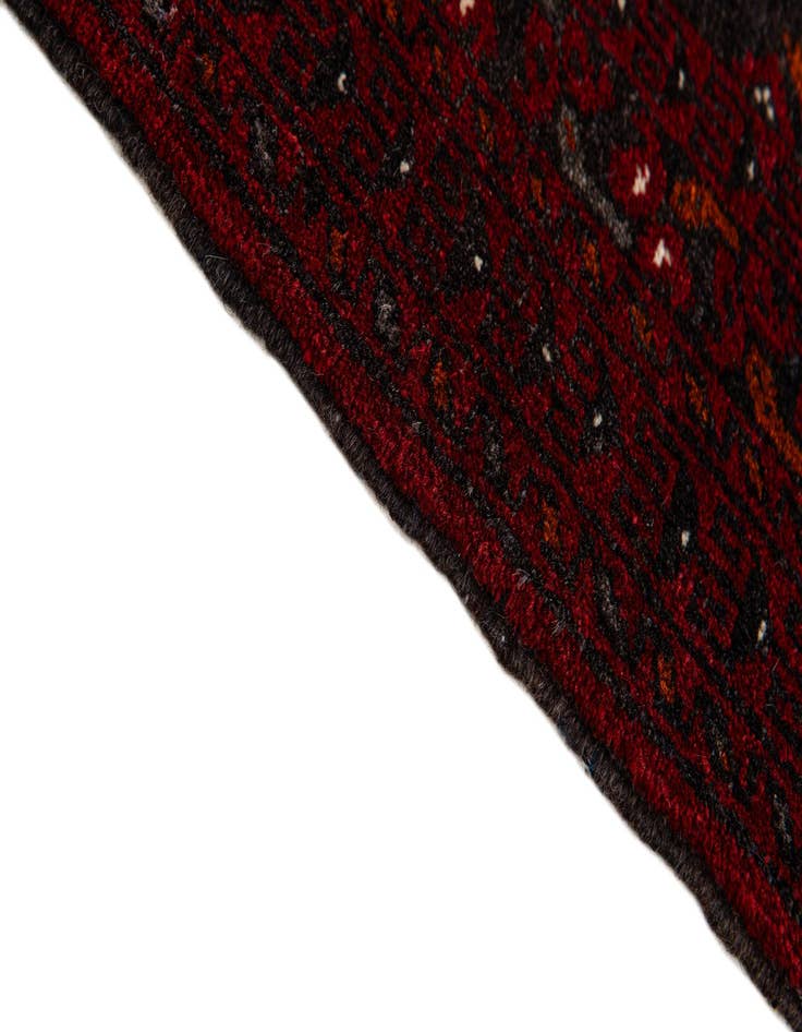 Detail image of  2' 7 x 10' 1  Hand Knotted Afghan Ersari Wool Runner Rug