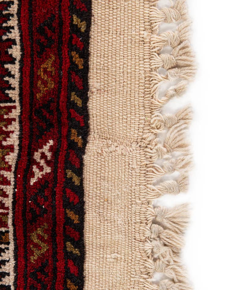 Detail image of  2' 9 x 9' 10  Hand Knotted Afghan Ersari Wool Runner Rug