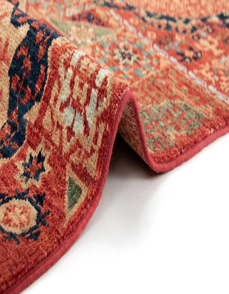 Detail image of  2' 5 x 9' 9  Hand Knotted Amina Wool Runner Rug