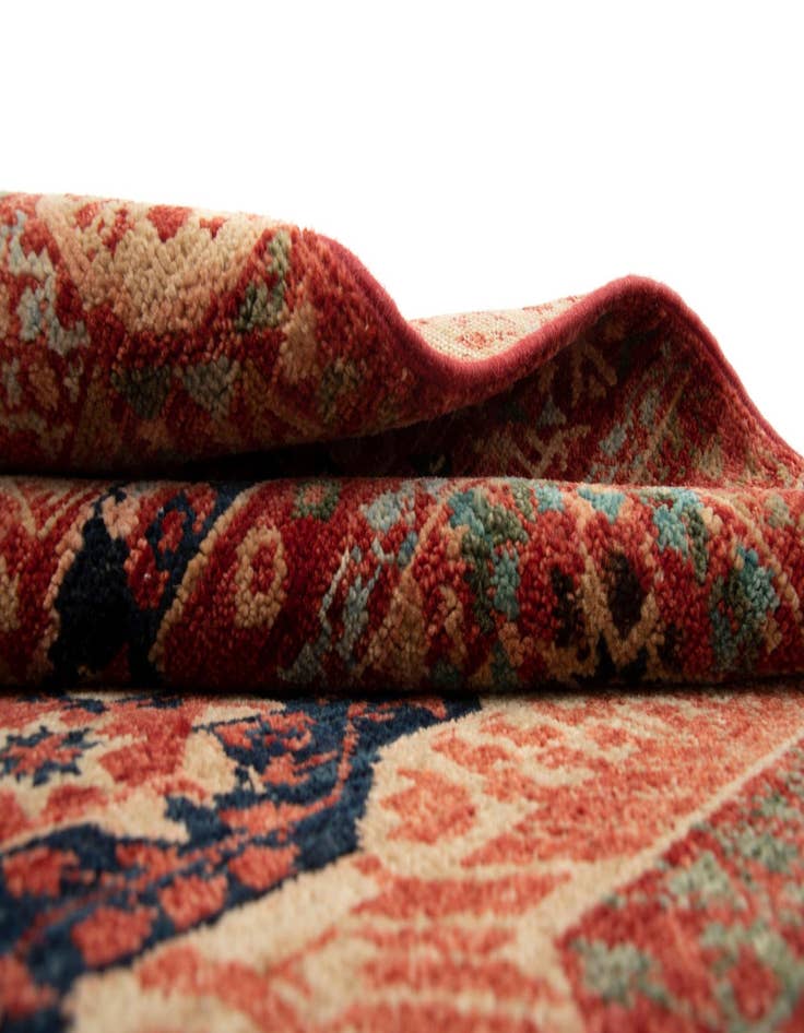 Detail image of  2' 5 x 9' 9  Hand Knotted Amina Wool Runner Rug