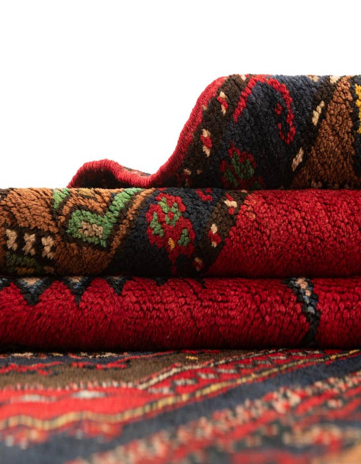 Detail image of  3' 7 x 7' 2  Hand Knotted Anatolian Oriental Wool Runner Rug