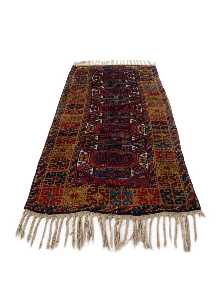 Detail image of  4' 7 x 8' 10  Hand Knotted Anatolian Wool Runner Rug