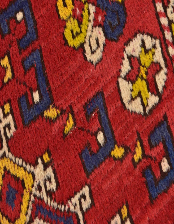 Detail image of  4' 7 x 7'  Hand Knotted Anatolian Oriental Wool Runner Rug