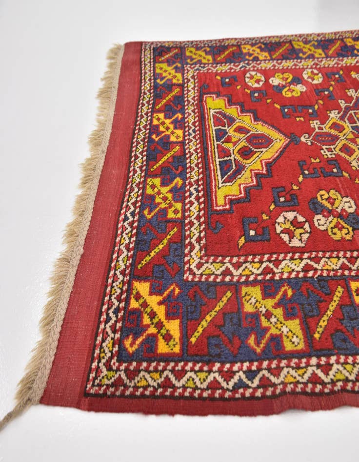 Detail image of  4' 7 x 7'  Hand Knotted Anatolian Oriental Wool Runner Rug