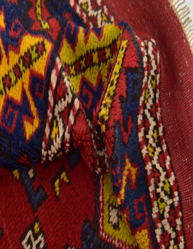 Detail image of  4' 7 x 7'  Hand Knotted Anatolian Oriental Wool Runner Rug